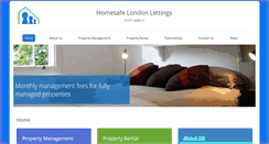 Desktop Screenshot of homesafelondonlettings.com