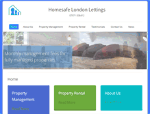 Tablet Screenshot of homesafelondonlettings.com